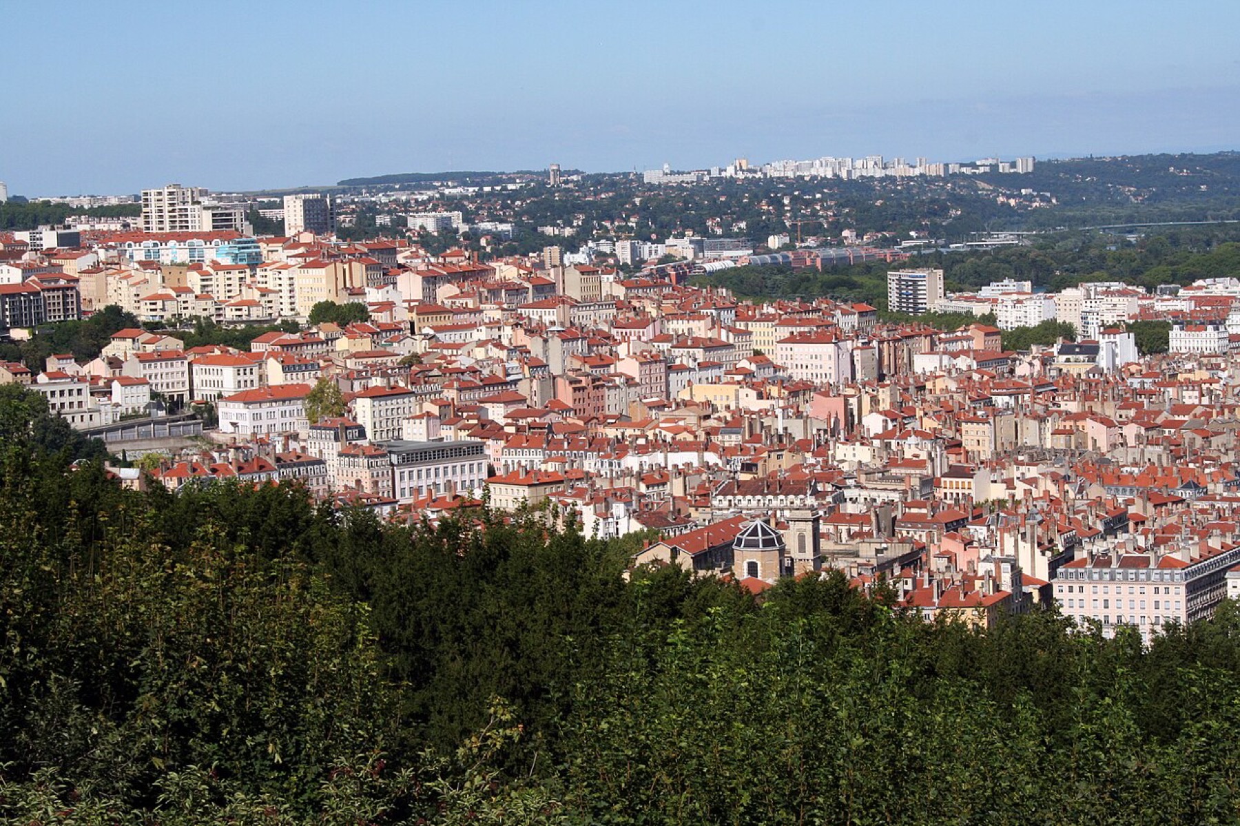 Vue de la Croix-Rousse depuis Fourvière